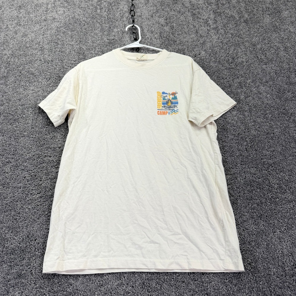 MV Sport T Shirt Mens M Cream Friendship Camp True Friends MN Graphic